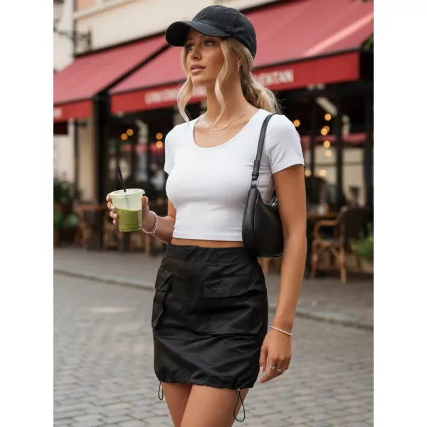  Ženska suknja DSTREET CY0437 CRNA 