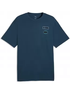 Muška majica kratkih rukava PUMA GRAPHICS RELAXED STACKED TEE 69436836 PONOĆNI BENZIN