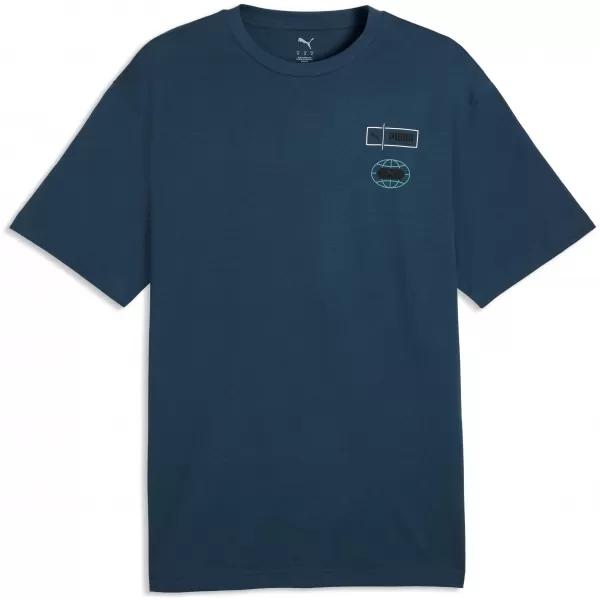  Muška majica kratkih rukava PUMA GRAPHICS RELAXED STACKED TEE 69436836 PONOĆNI BENZIN 