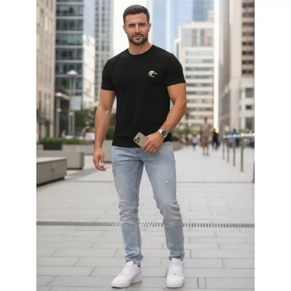  Muška majica kratkih rukava DSTREET NX0148R-BK CRNA 