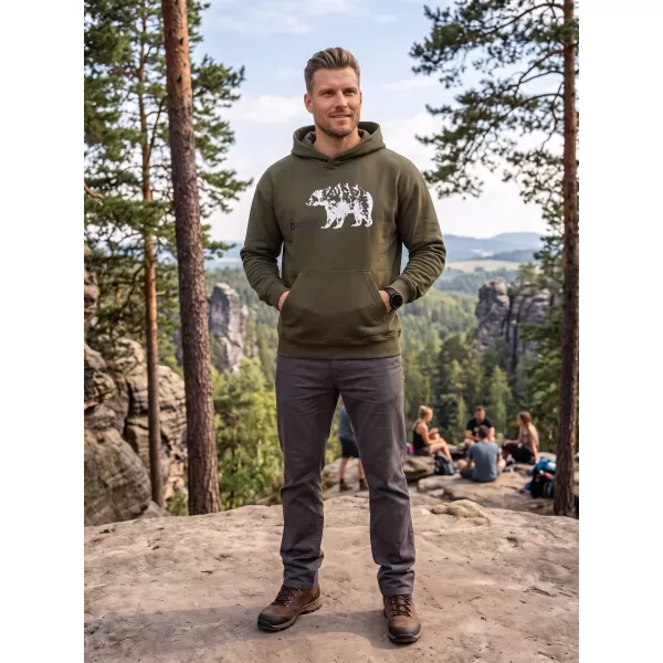  Muški sweatshirt ALTISPORT ALM193422 VOJNOG 