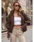 Ženska jakna DSTREET TY5895 SMEĐA