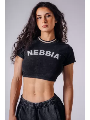 Ženske majice bez rukava NEBBIA OLYMPIA OPEN-BACK 938 CRNA