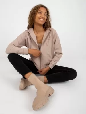 Ženski sweatshirt BASIC FEEL GOOD B-002.65 TAMNO BEŽ