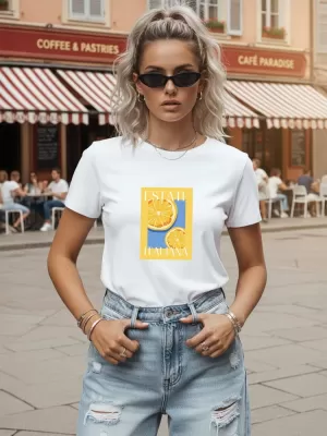 Ženska majica kratkih rukava DSTREET NX8026RY-WH BIJELA