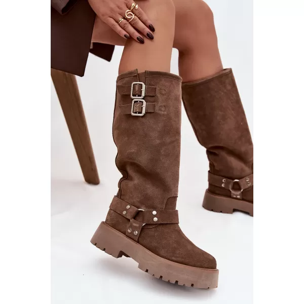  Ženske čizme BIG STAR SHOES OO274A182 BEŽ 