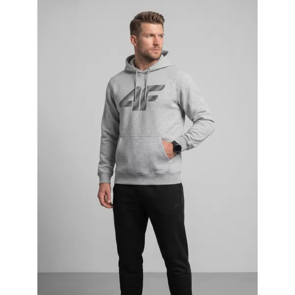  Muški sweatshirt 4F WMM00TSWSM2548 HLADNI SVIJETLO SIVI MELANGE 