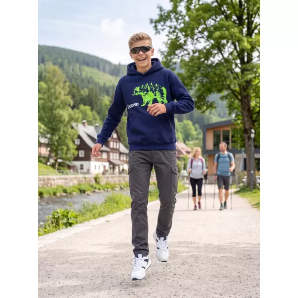  Dječji sweatshirt ALTISPORT ALM193422 PONOĆNO PLAVA 