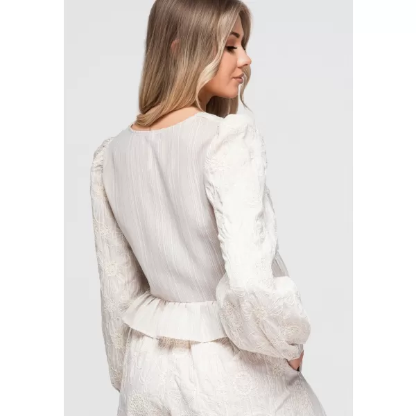  Ženska bluza OMBRE OW-TS-E0060 BEŽ 