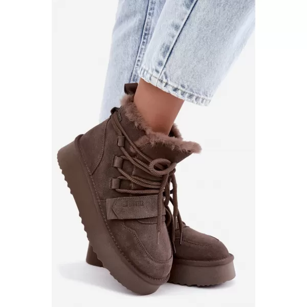  Ženske cipele BIG STAR SHOES UU274315 SMEĐE/BEŽ SJENE 