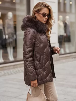 Ženska jakna DSTREET TY5814 LJUBIČASTA