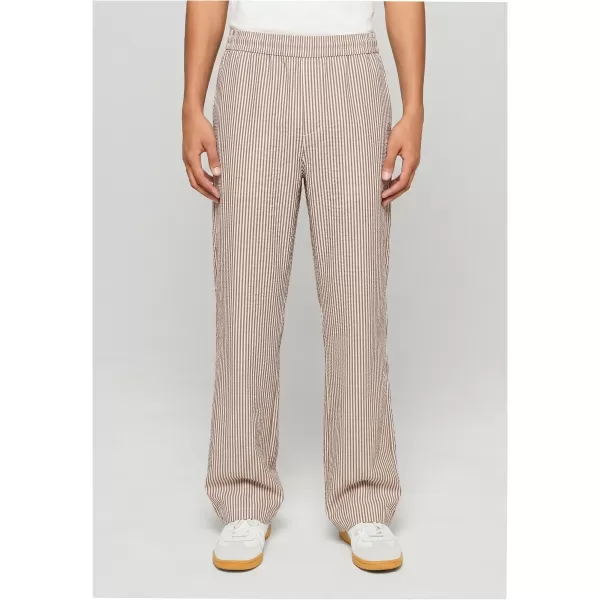  Muške hlače URBAN CLASSICS TB8418-22409 SMEĐA MOKA/BIJELA 