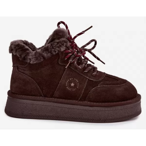  Ženski snjegovići BIG STAR SHOES UU274312 ČOKOLADA 