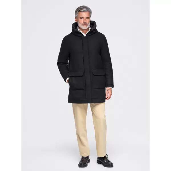  Muška parka OMBRE OM-COWC-0161 CRNA 