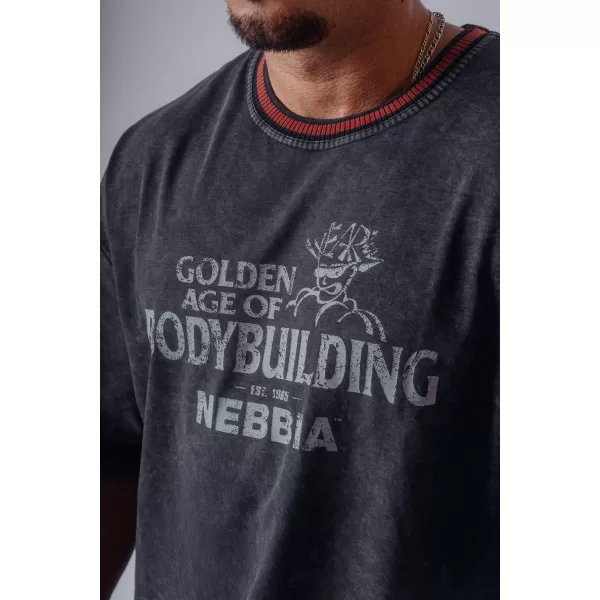  Muške majice NEBBIA OLYMPIA HEAVYWEIGHT COTTON 941 CRNA 