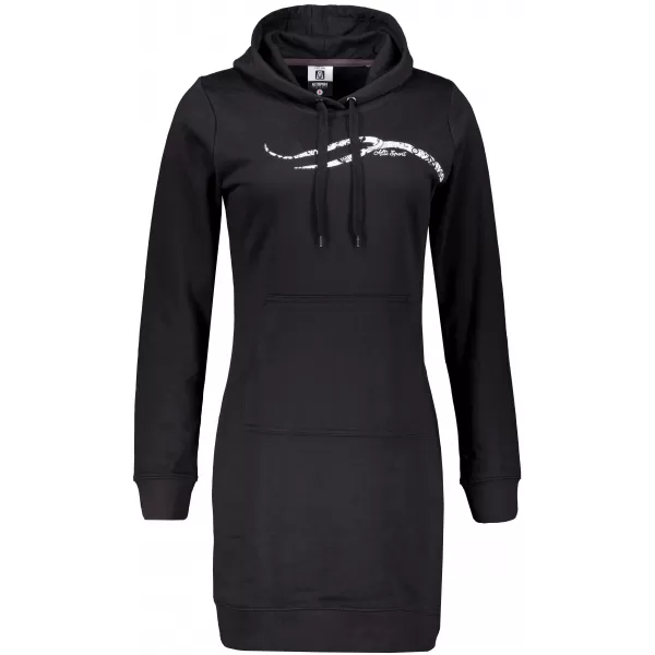  Ženska produžena majica ALTISPORT ALW001419 CRNO-BIJELO 