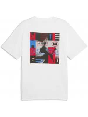 Muška majica kratkih rukava PUMA GRAPHICS RELAXED STACKED TEE 69436802 PUMA BIJELA