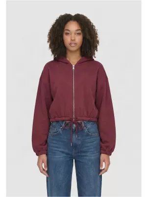 Ženski sweatshirt URBAN CLASSICS TB8635-00606 TAMNOCRVENA