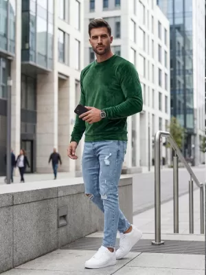Muški sweatshirt DSTREET BX5532 ZELENA
