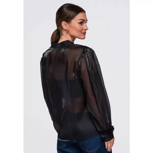  Ženska bluza OMBRE OW-TS-E0086 CRNA 