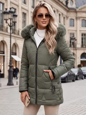 Ženska jakna DSTREET TY5739 ZELENA