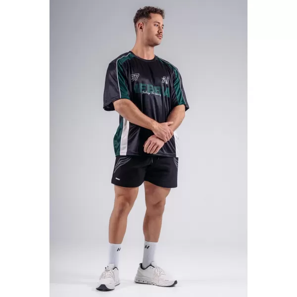  Predimenzionirana majica kratkih rukava od jerseya 97 NEBBIA PRIMAL 885 CRNA 