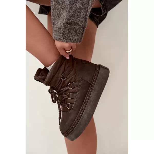  Ženske cipele BIG STAR SHOES UU274191 SMEĐA/BEŽ 