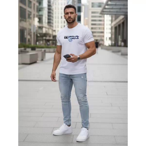  Muška majica kratkih rukava DSTREET NX5017R BIJELA 