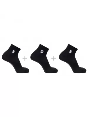 Čarape SALOMON EVERYDAY LITE QUARTER 3-PACK LC2911700 CRNA
