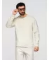 Muški sweatshirt OMBRE OM-SSBN-0271 KREMA