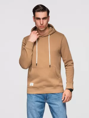 Muški sweatshirt OMBRE OM-SSBN-0270 SMEĐA