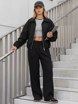 Ženska jakna DSTREET TY5958 CRNA