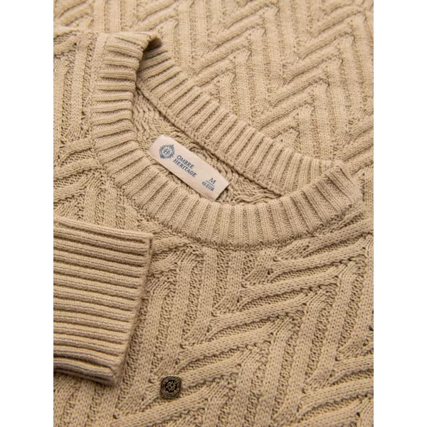  Muški pulover OMBRE OM-SWSW-0190 PIJESAK 