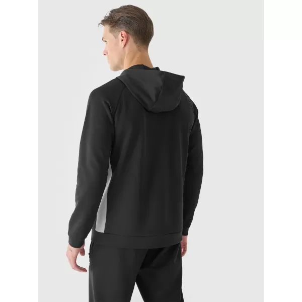 Muški sweatshirt 4F WAW25TSWSM1930 DUBOKA CRNA 