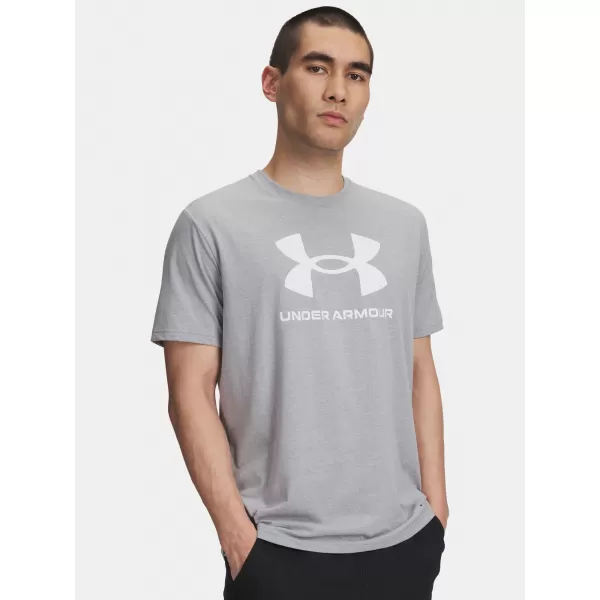  Muška majica kratkih rukava UNDER ARMOUR UA SPORTSTYLE LOGO UPDATE SS 1382911-037 SIVA 