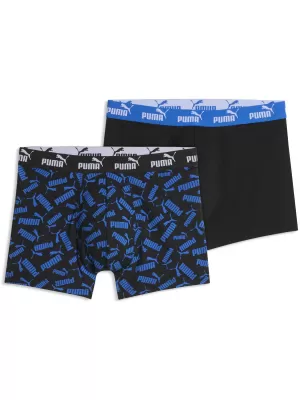 Muške bokserice PUMA MEN ELEMENTS SCATTERED PRINT BOXERS 94780202 PLAVO/CRNO