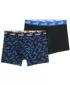 Muške bokserice PUMA MEN ELEMENTS SCATTERED PRINT BOXERS 94780202 PLAVO/CRNO