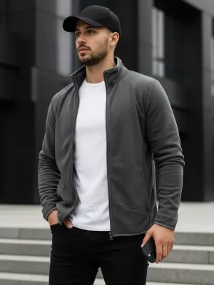 Muški sweatshirt DSTREET BX4772 TAMNOSIVA