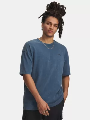 Muška majica kratkih rukava UNDER ARMOUR UA M HW OS LOGO WASH SS 1389147-498 PLAVA