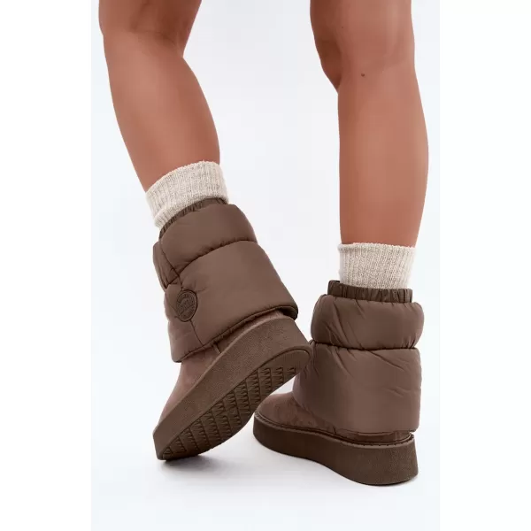  Ženski snjegovići BIG STAR SHOES UU274732 TAMNO BEŽ 