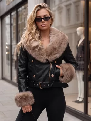 Ženska jakna DSTREET TY5981 CRNA