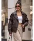 Ženska jakna DSTREET TY5961 SMEĐA