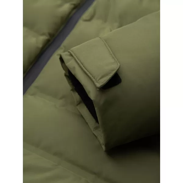  Muška zimska štepana jakna OMBRE OM-JAHP-0305 MASLINA 