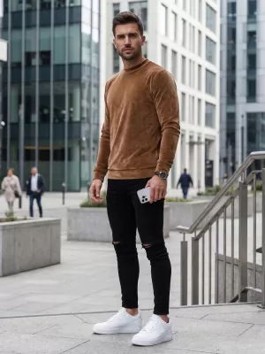 Muški sweatshirt DSTREET BX5530 KARAMELA