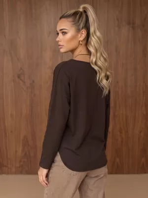 Ženska majica kratkih rukava DSTREET RY2942 SMEĐA