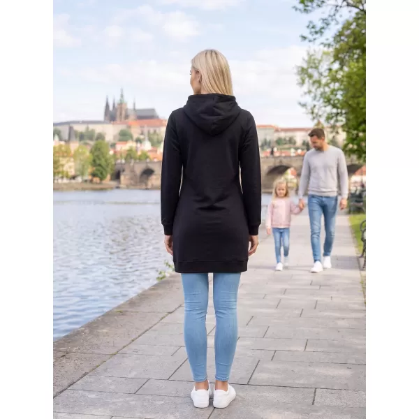  Ženska produžena majica ALTISPORT ALW091419 CRNO RUŽIČASTA 