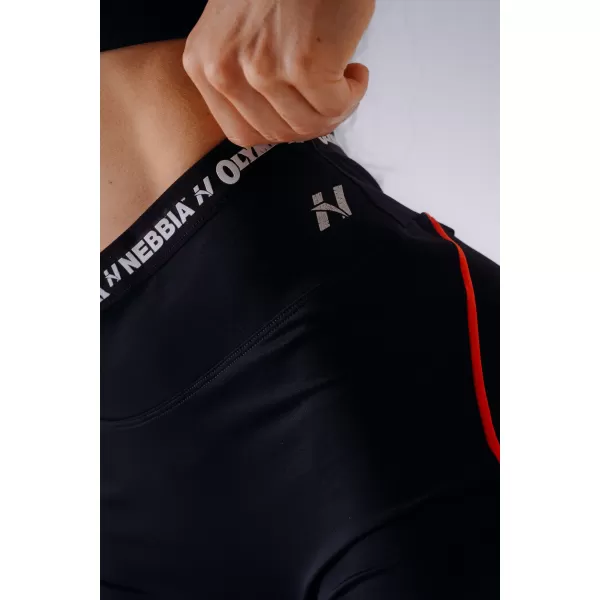  Ženske kratke hlače NEBBIA OLYMPIA HIGH-WAIST 937 CRNA 
