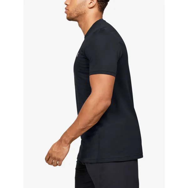  Muška majica bez šavova UNDER ARMOUR SEAMLESS WAVE SS 1351450-001 CRNA 