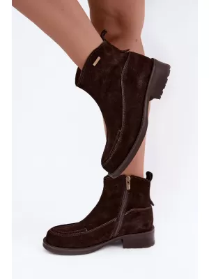 Ženske gležnjače BIG STAR SHOES UU274602 SMEĐE/BEŽ SJENE