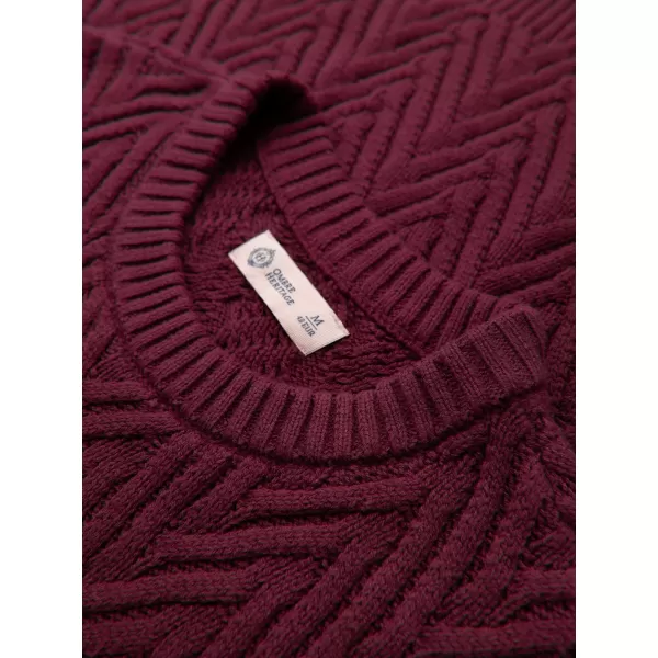  Muški pulover OMBRE OM-SWSW-0190 TAMNOCRVENA 